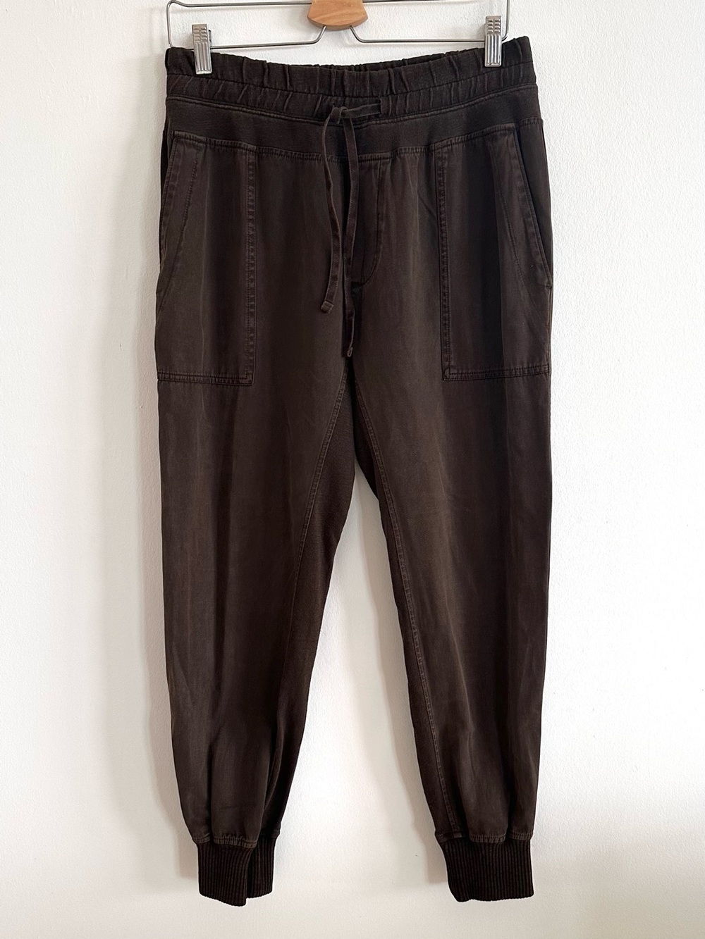 James Perse Estilo Mixed Media Cotton Lyocell jogger Pants Medium